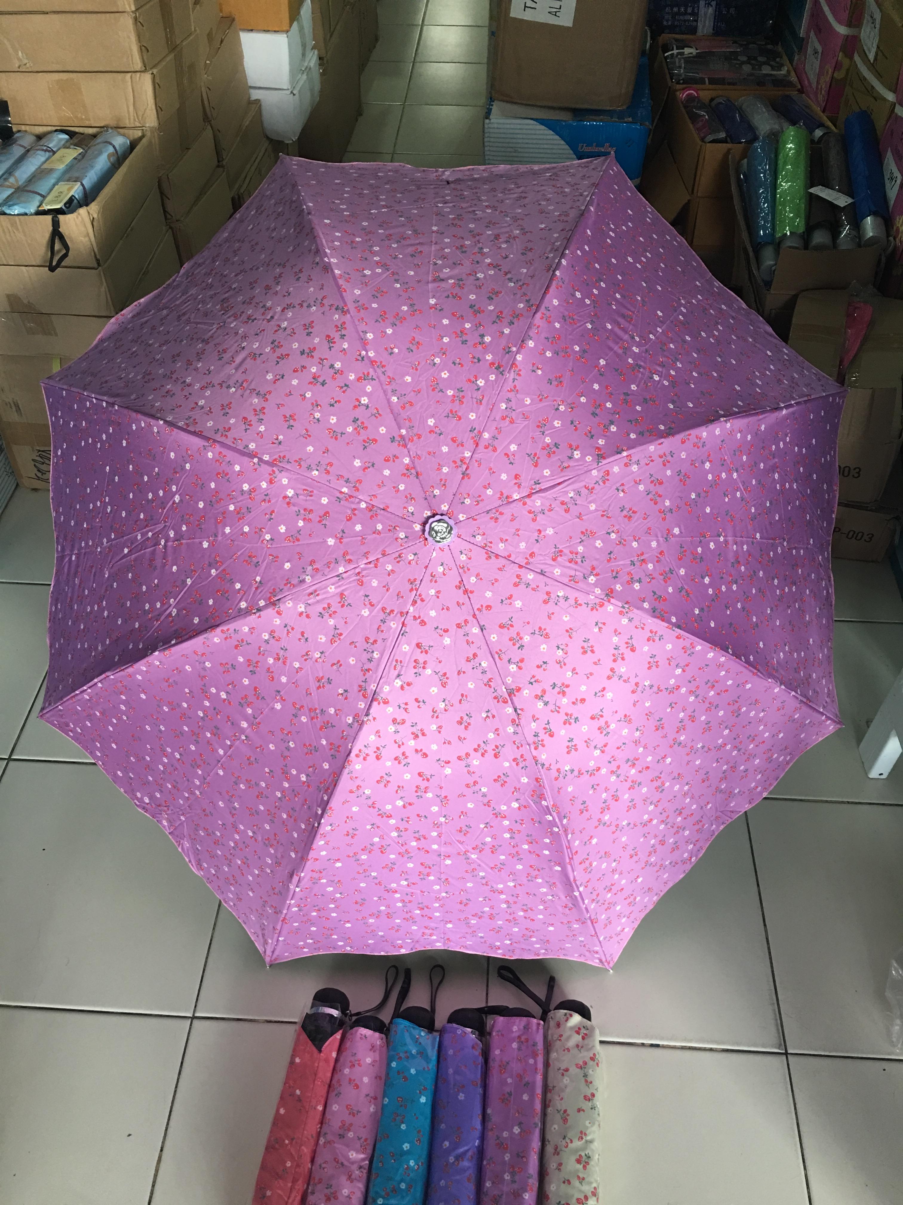 ร่มโค้งแฟชั่นยูวีดำรหัส3417