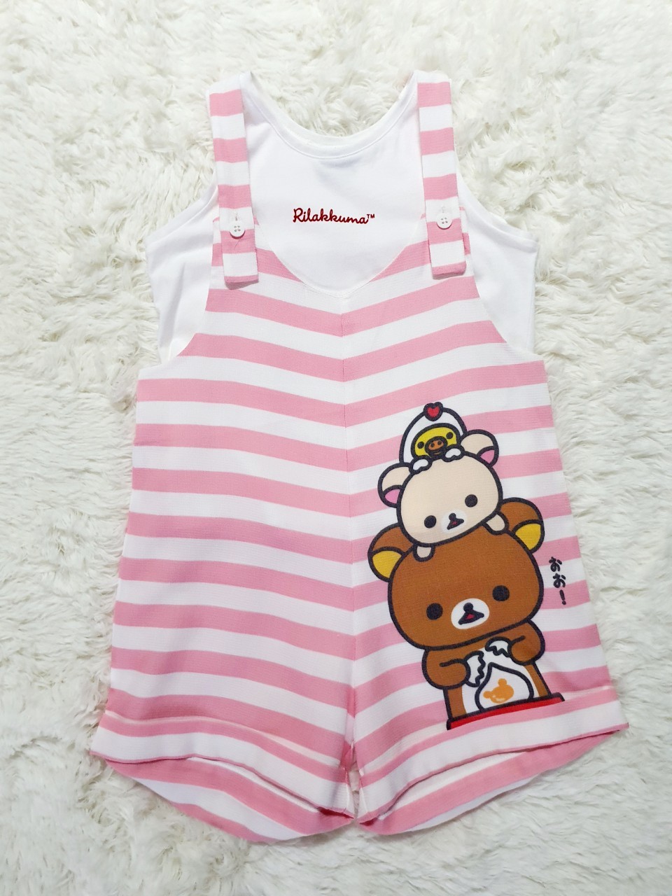 ชุดจั๊ม Rilakkuma 6y Laugh by ChaLom มือสองเหมือนใหม่ Pumm