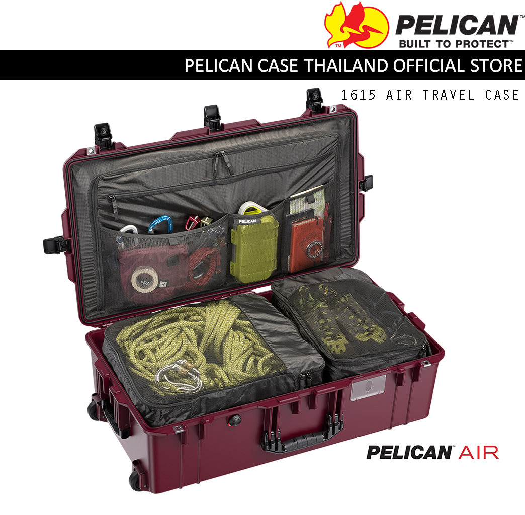 PELICAN 1615 AIR TRAVEL CASE - OXBLOOD