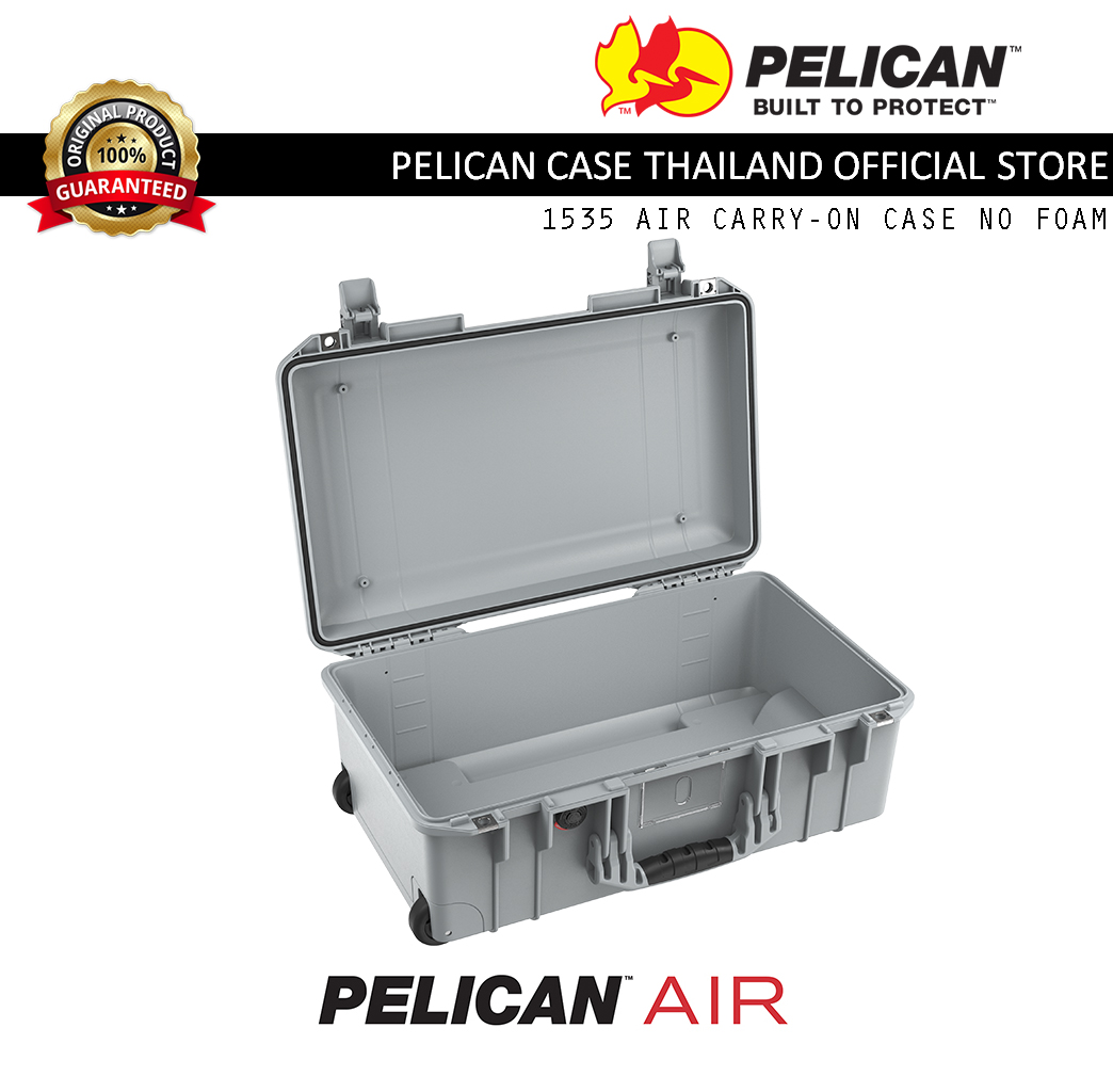 Pelican 1535 Air Case, No Foam - Silver Grey
