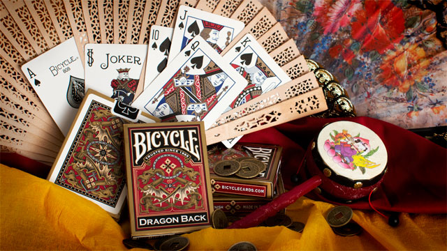 Bicycle Gold Dragon Back Playing Cards