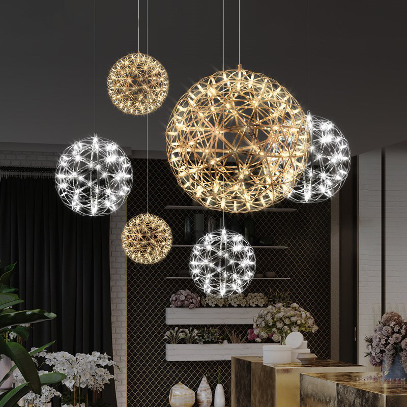 ไฟระย้า โคมไฟแขวน LED chandelier สแตนเลส ไฟเพดาน โคมระย้า ไฟแขวน ไฟกิ่ง ไฟช่อ โคมไฟแขวน สวยหรู ทนทาน