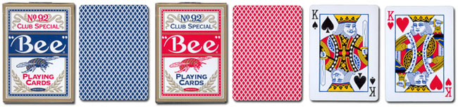 Bee No.92 Premium Club Special Playing Cards (สีแดง/Red)