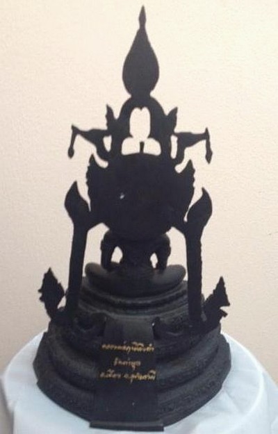 พระพุทธรูปบูชา สมเด็จองค์พระปฐม ขนาด 5 นิ้ว รมดำ