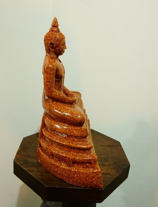 พระบูชา หลวงพ่อโสธร เนื้อกระเบื้องโบสถ์ 5 นิ้ว