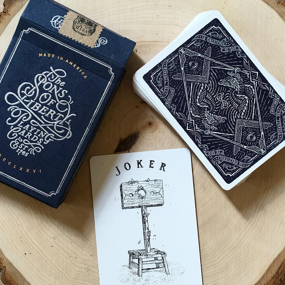 Patriot Blue Sons of Liberty (Dan And Dave) Playing Cards