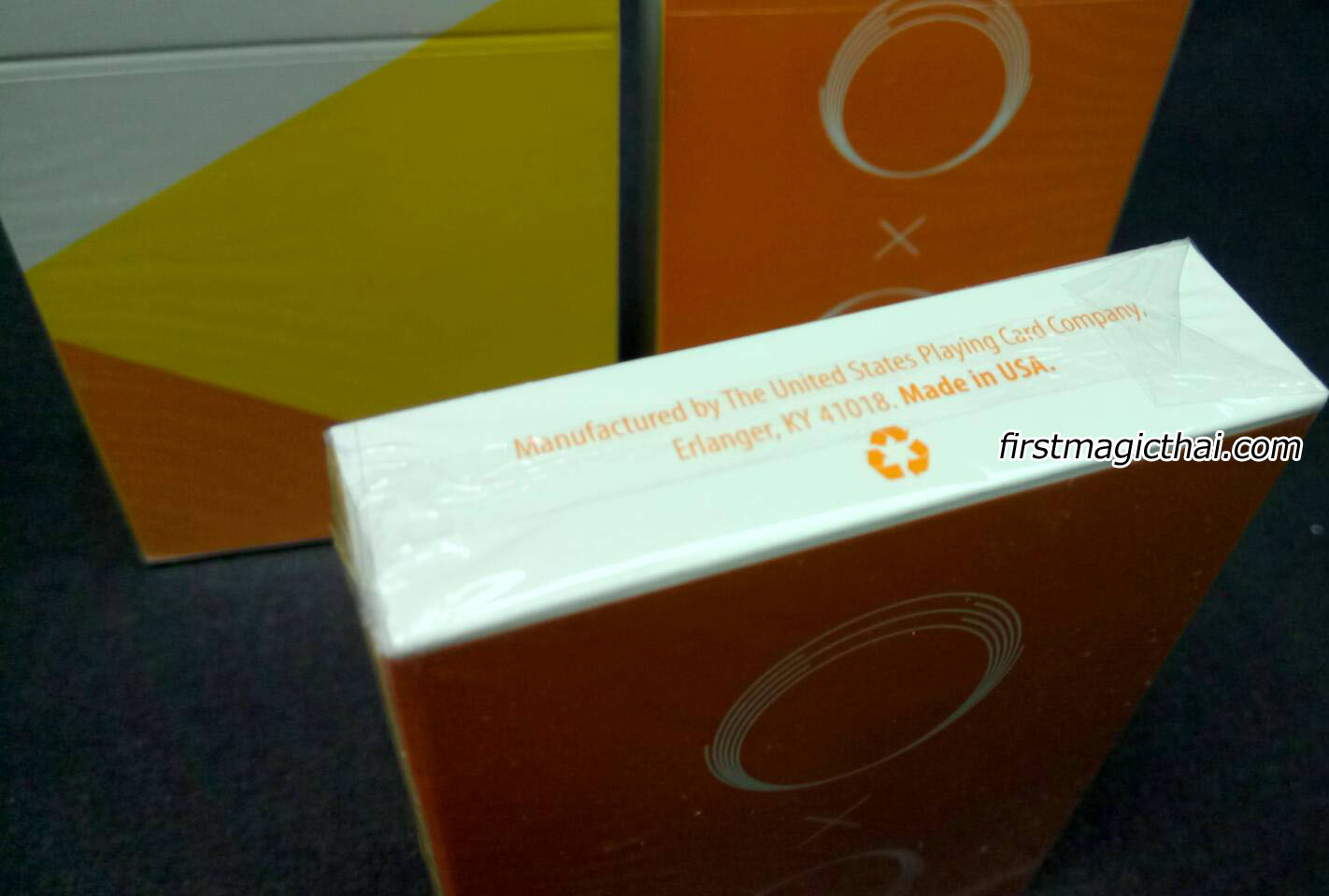 Circle Orange Saturn Playing Cards