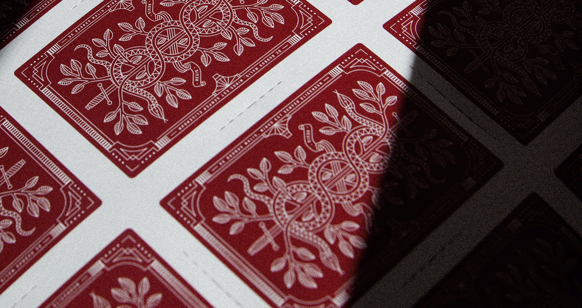 Red Monarchs Playing Cards