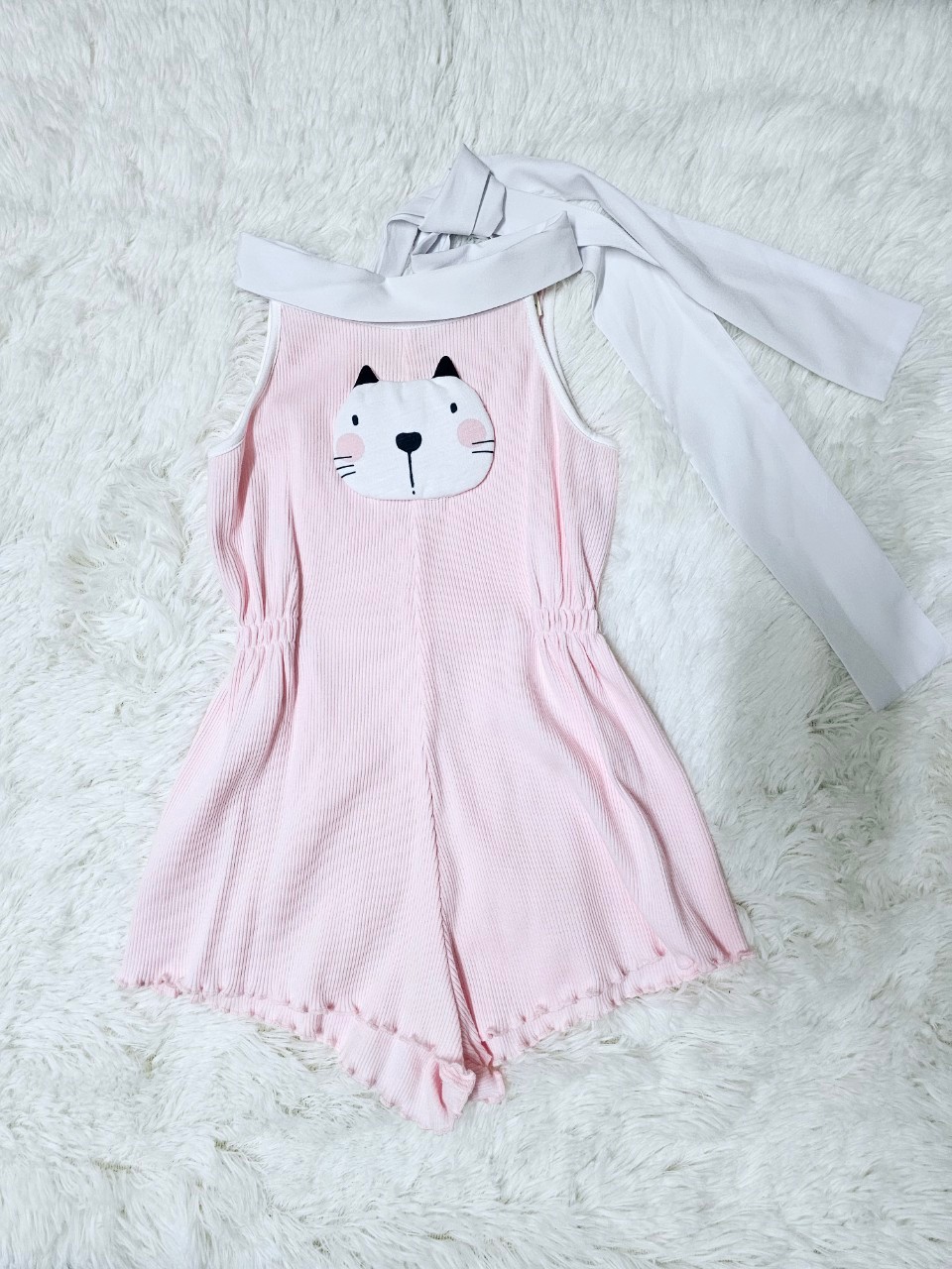 จั้มแมว Pang no Neko สีชมพู Le Petit Pumm ไซส์ 3y by ChaLom มือสอง เหมือนใหม่ ไม่มีตำหนิ