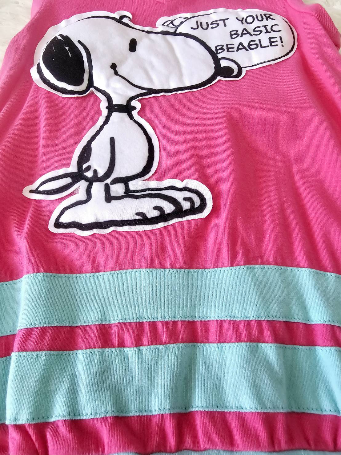 เดรส Snoopy มีฮู้ด Peanuts ไซส์ 24m Laugh by ChaLom มือสอง เหมือนใหม่ ไม่มีตำหนิ