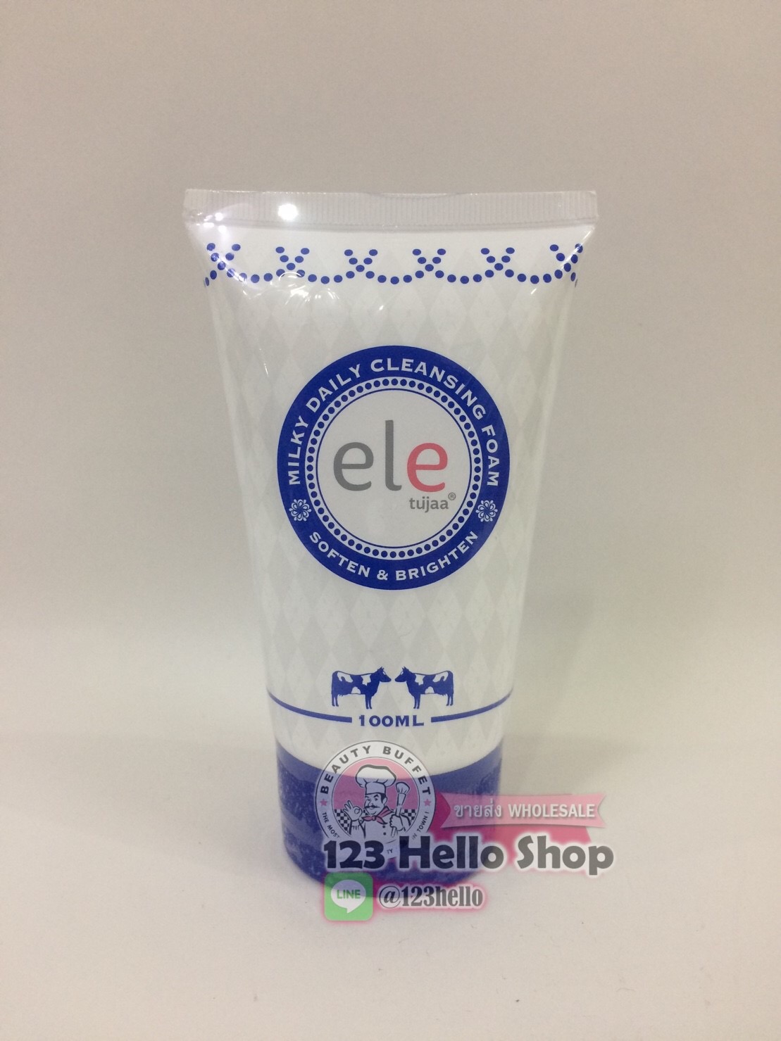 ele tujaa MILKY DAILY CLEANSING FOAM อีแอลอี ธุจ้า มิลค์กี้ เดลี่ คลีนซิ่ง โฟม 100 มิลลิลิตร