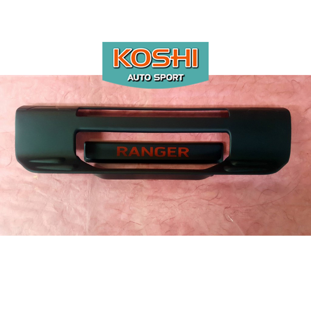 ครอบฝากระโปรงท้าย ไม่มีรูกุญแจ สีดำด้าน Ford Ranger 2022 ยี่ห้อ lekone (2ชิ้น)