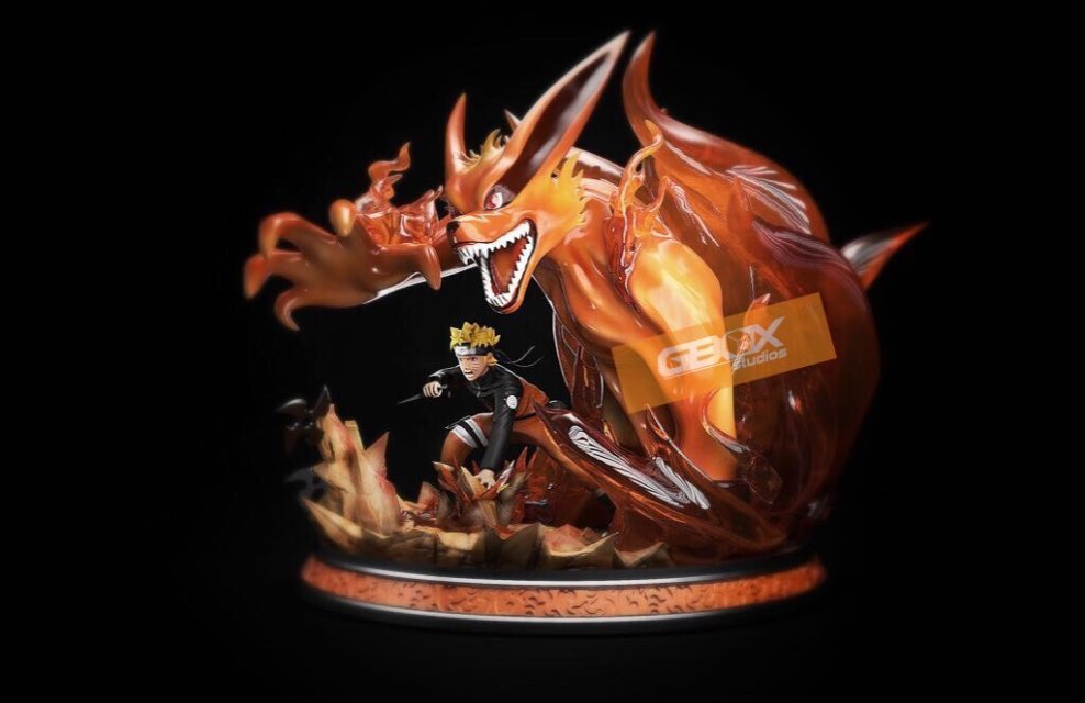 Kyuubi Naruto Resin Statue