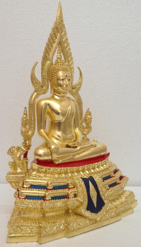 พระพุทธชินราช ปิดทองแท้ หน้าตัก 7นิ้ว ฐานสูง