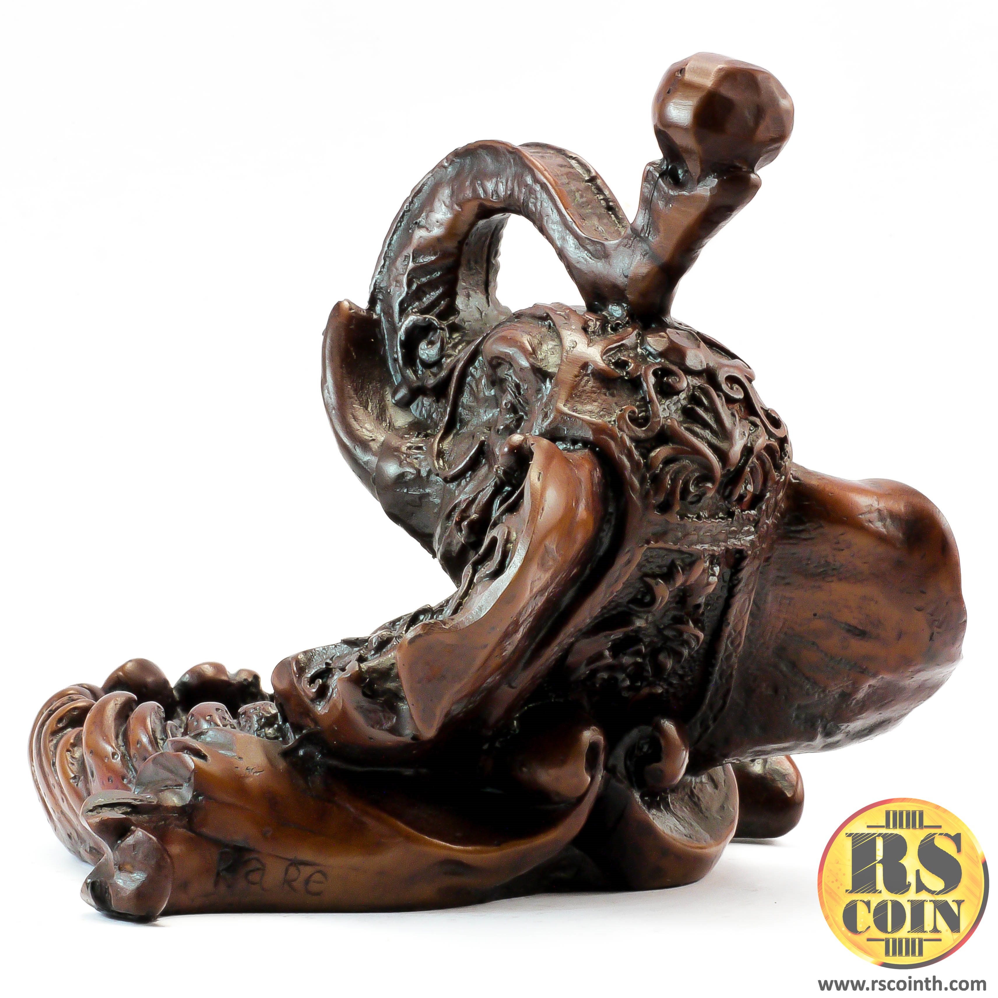 รูปปั้นหิน - ที่เขี่ยบุหรี่หัวช้าง (Thai Sculpture Ashtray Stone Elephant Head)