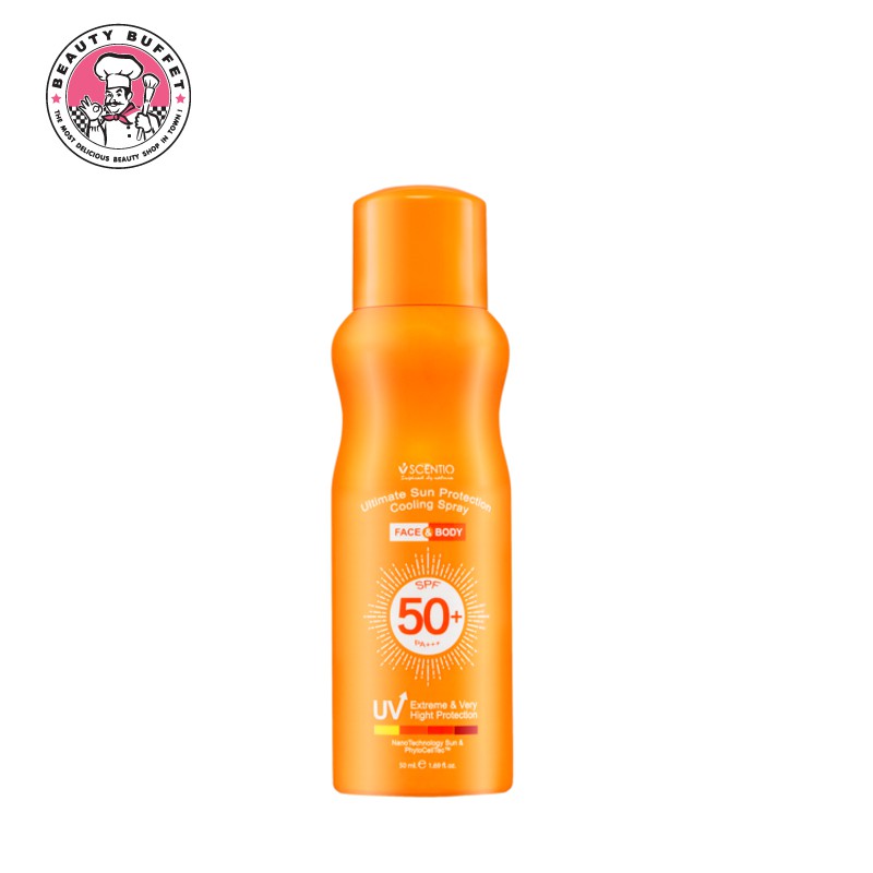 Scentio Ultimate Sun Protection Cooling Spray Face & Body SPF50+/PA+++ 50ml