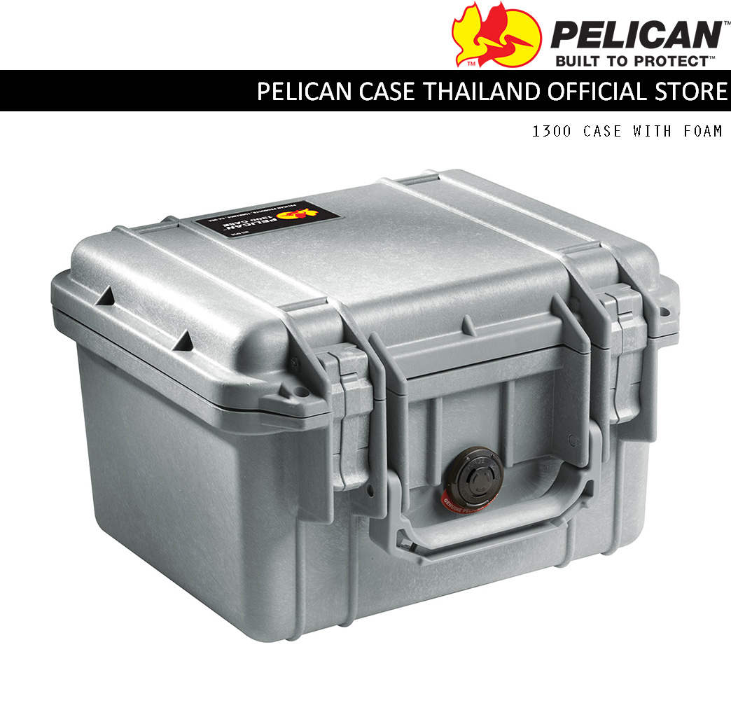 PELICAN 1300 CASE WITH FOAM - SLIVER