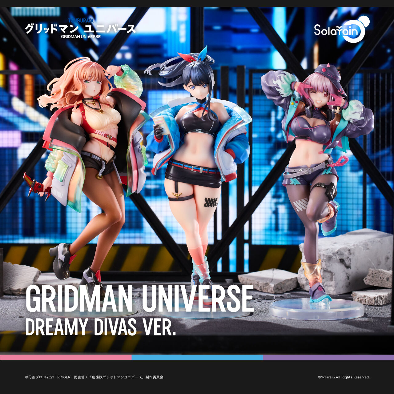Gridman Universe Dreamy Divas Ver. Takarada Rikka - Shinjou Akane - Minami Yume