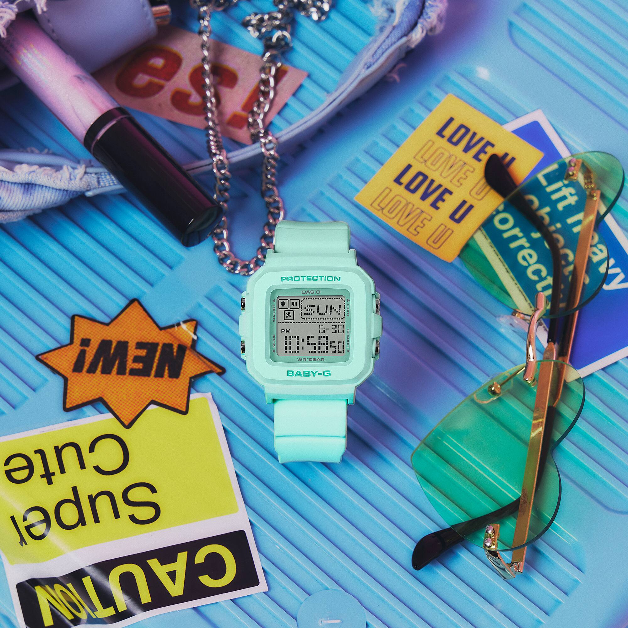 CASIO BABY-G นาฬิกาข้อมือ ผู้หญิง รุ่น BGD-10-3 ซีรีส์ BGD-10 เบบี้จี