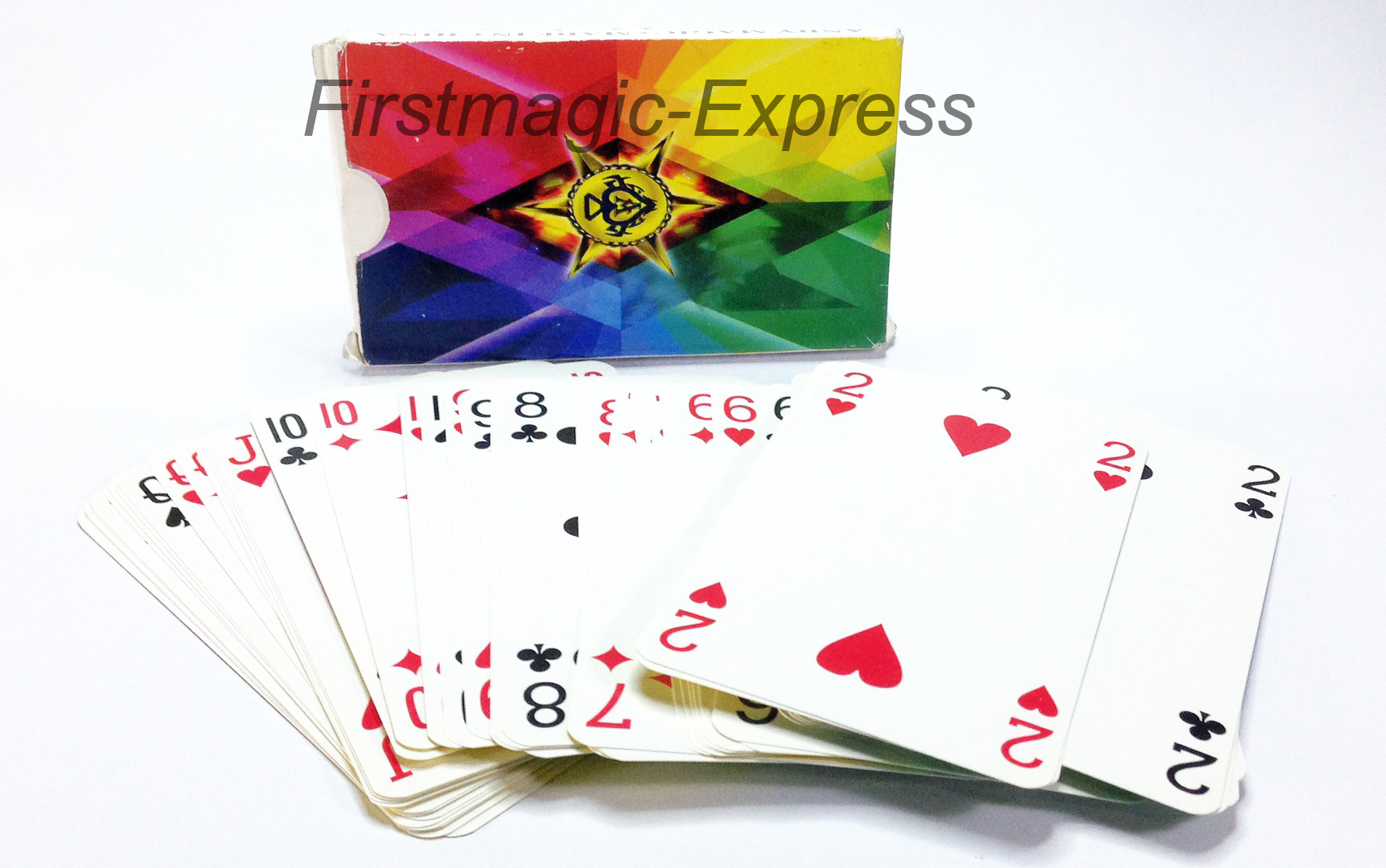 ไพ่กีด เสกไพ่ มีลาย / Super 4 Way Fanning Deck