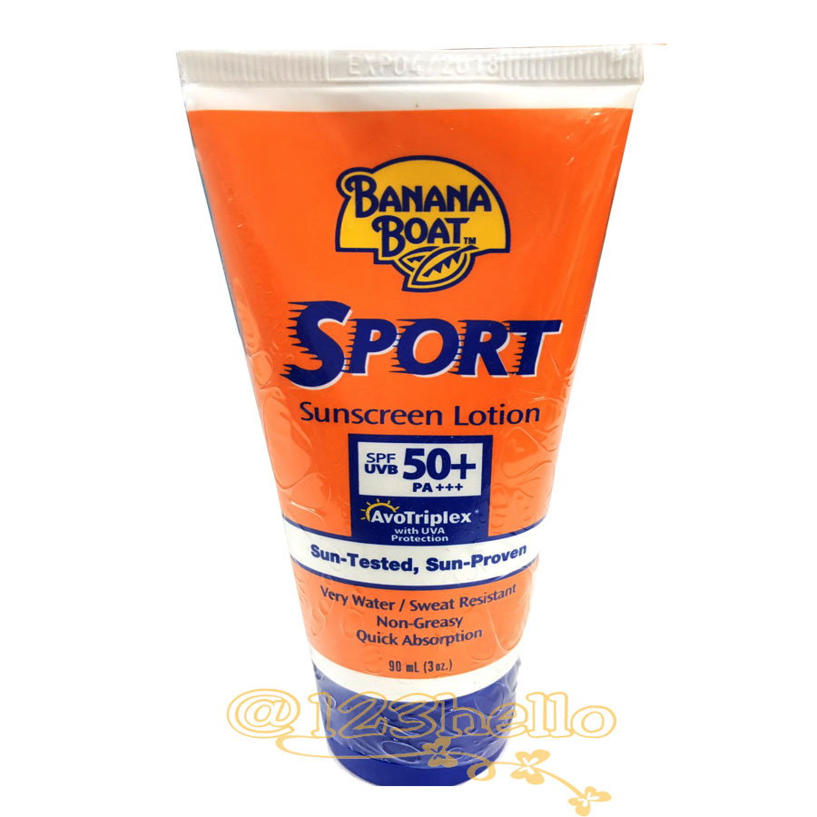 Banana Boat Sport Sunscreen 50+ โลชั่นกันแดดบานาน่า โบ๊ท SPF50+