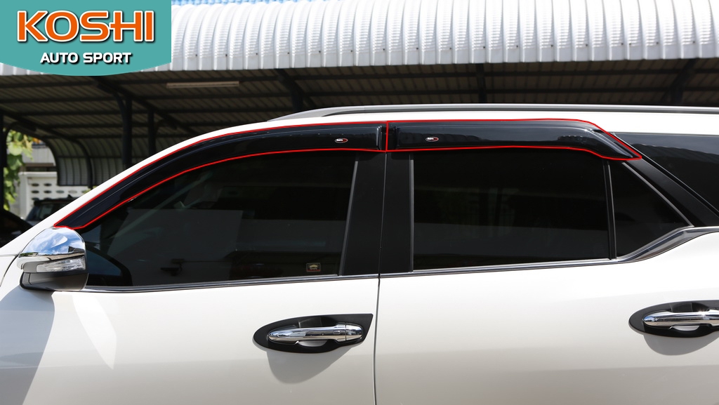 กันสาดสีตามตัวรถ(โมเล็ก) Toyota Fortuner 2016 AOS