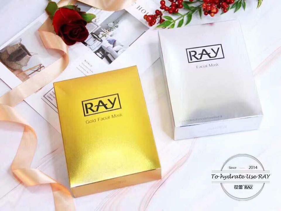 RAY FACIAL MASK (SILVER) เรย์ เฟเชียล มาส์ก (ซิลเวอร์) 35 กรัม x 10 ซอง
