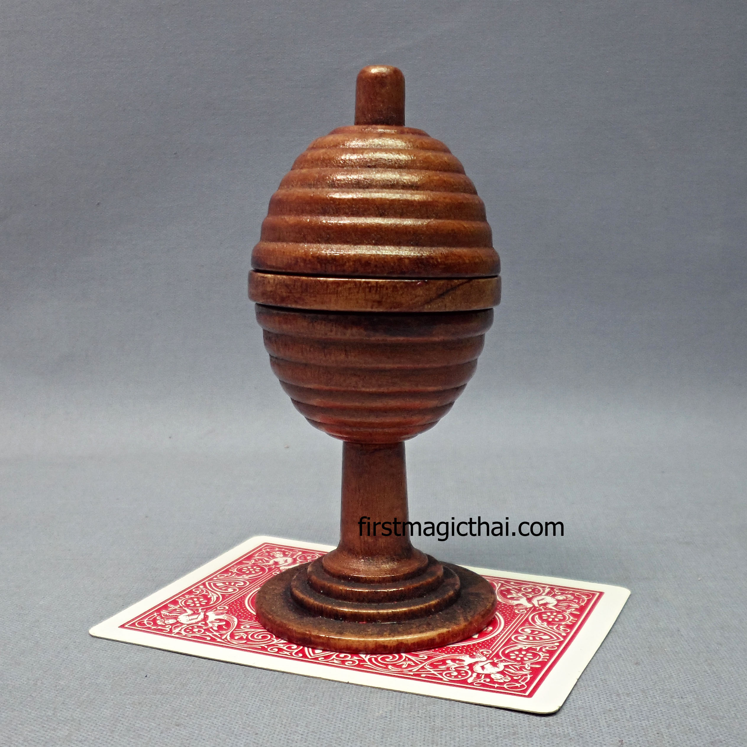ถ้วยบอลไม้+ไม้แวน / Wooden Ball and Vase