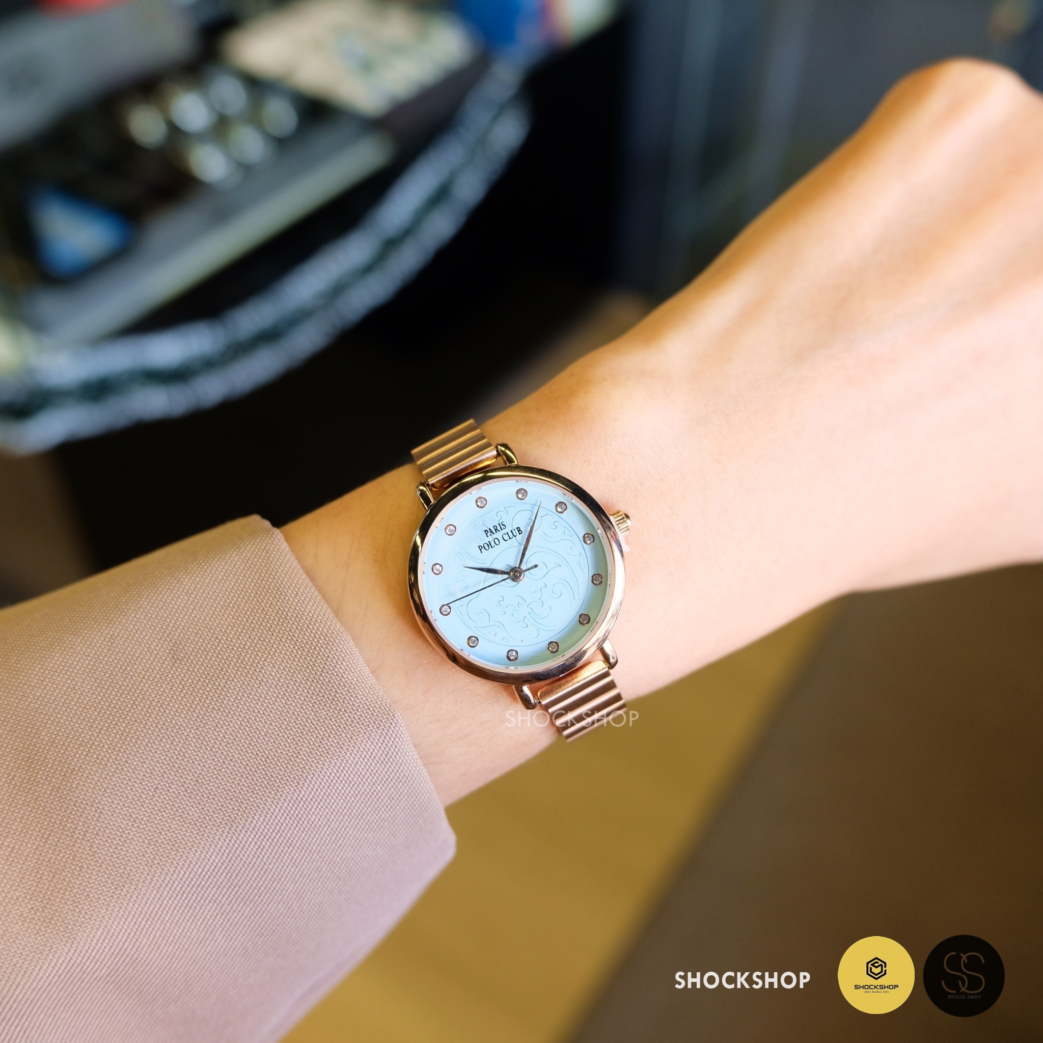 Paris Polo Club นาฬิกาข้อมือผู้หญิง รุ่น 3PP-2111874L-RG-BU โปโล