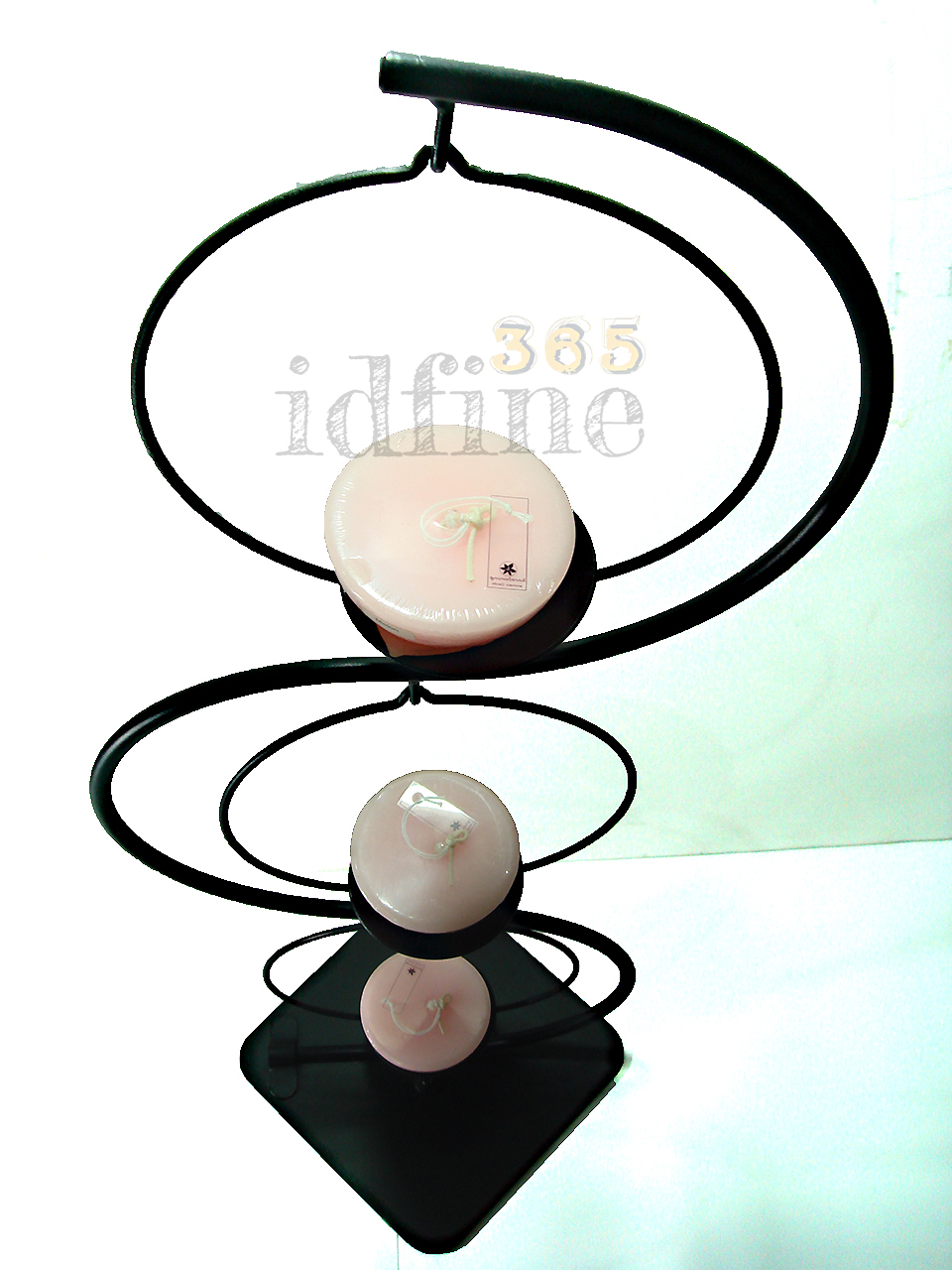 เชิงเทียน ที่วางเทียนแบบตั้งพื้น 3 ชั้น สีดำ Candle Stand Set ส่งฟรี พร้อมของแถมเพียบ