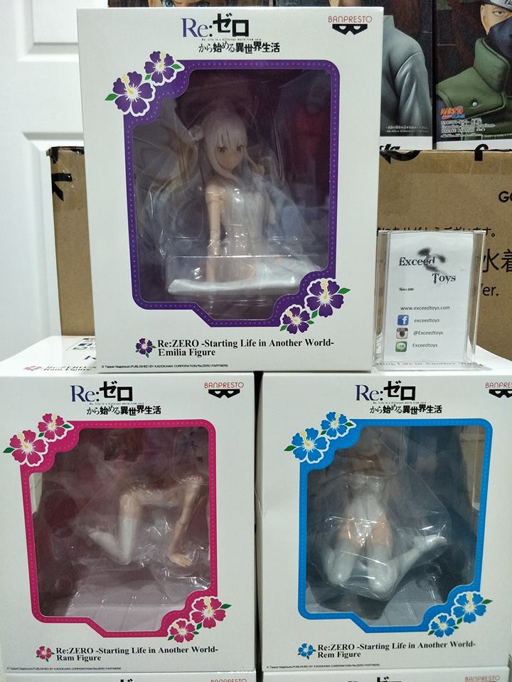 Banpresto Set Emilia Rem Ram