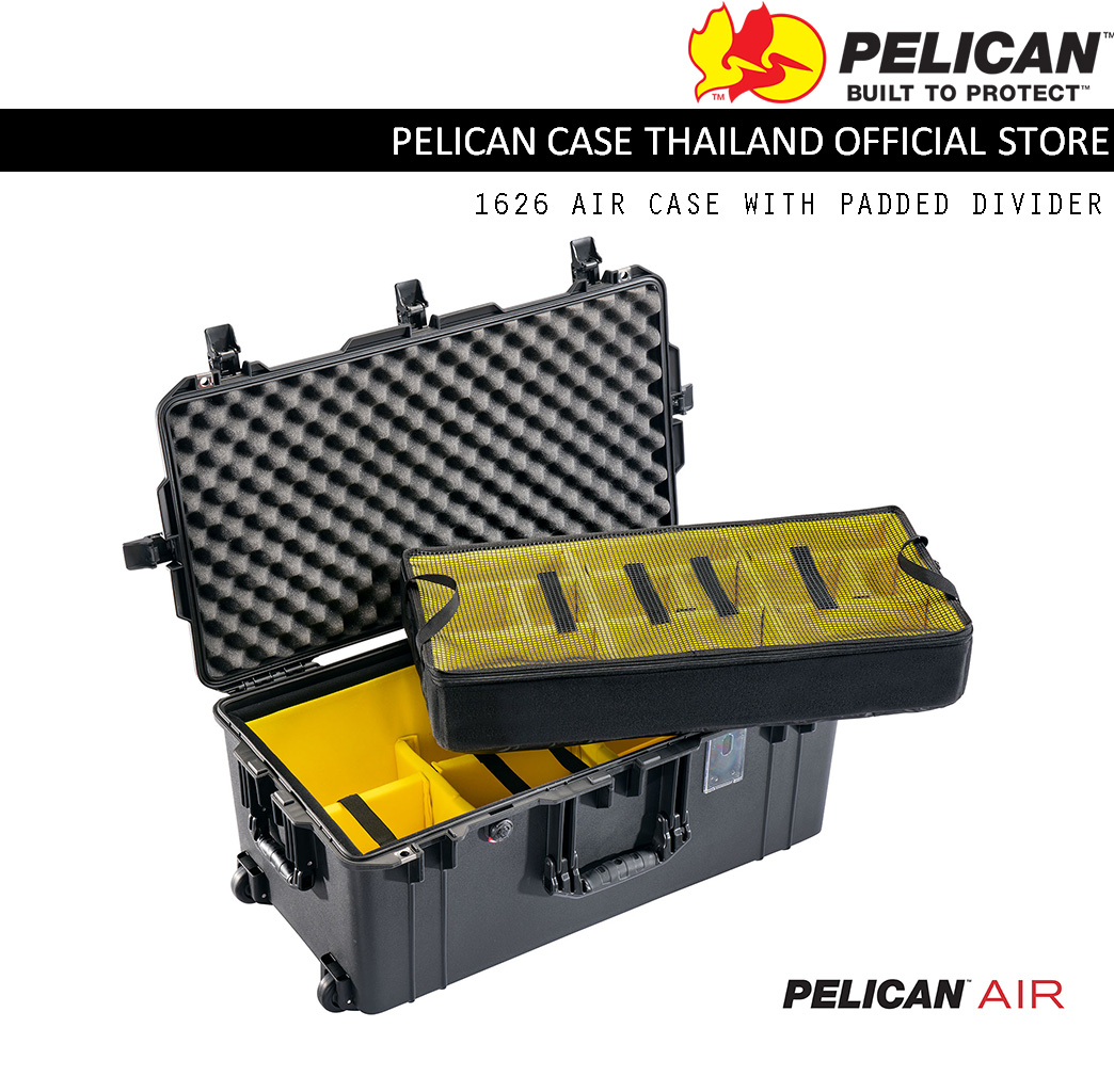 PELICAN 1626 Air with Padded Divider - Black
