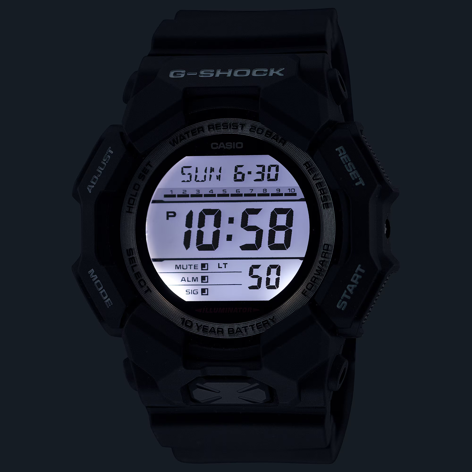 Casio G-Shock นาฬิกาผู้ชาย รุ่น GD-010-1 ซีรีส์ GD-010 จีช็อค