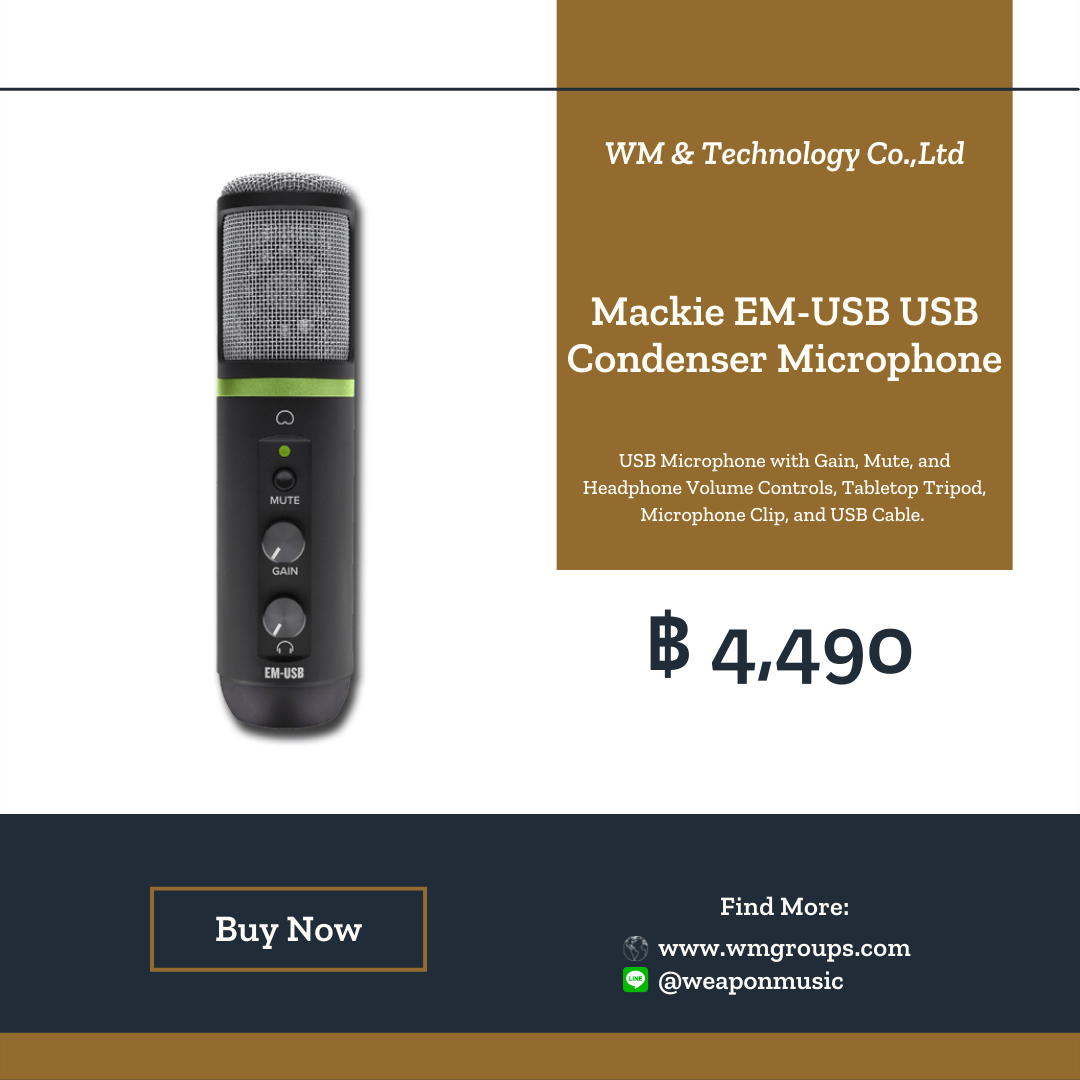 Mackie EM-USB USB Condenser Microphone