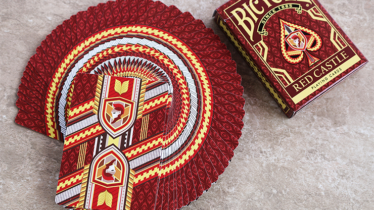 Bicycle Red Castle Playing Cards