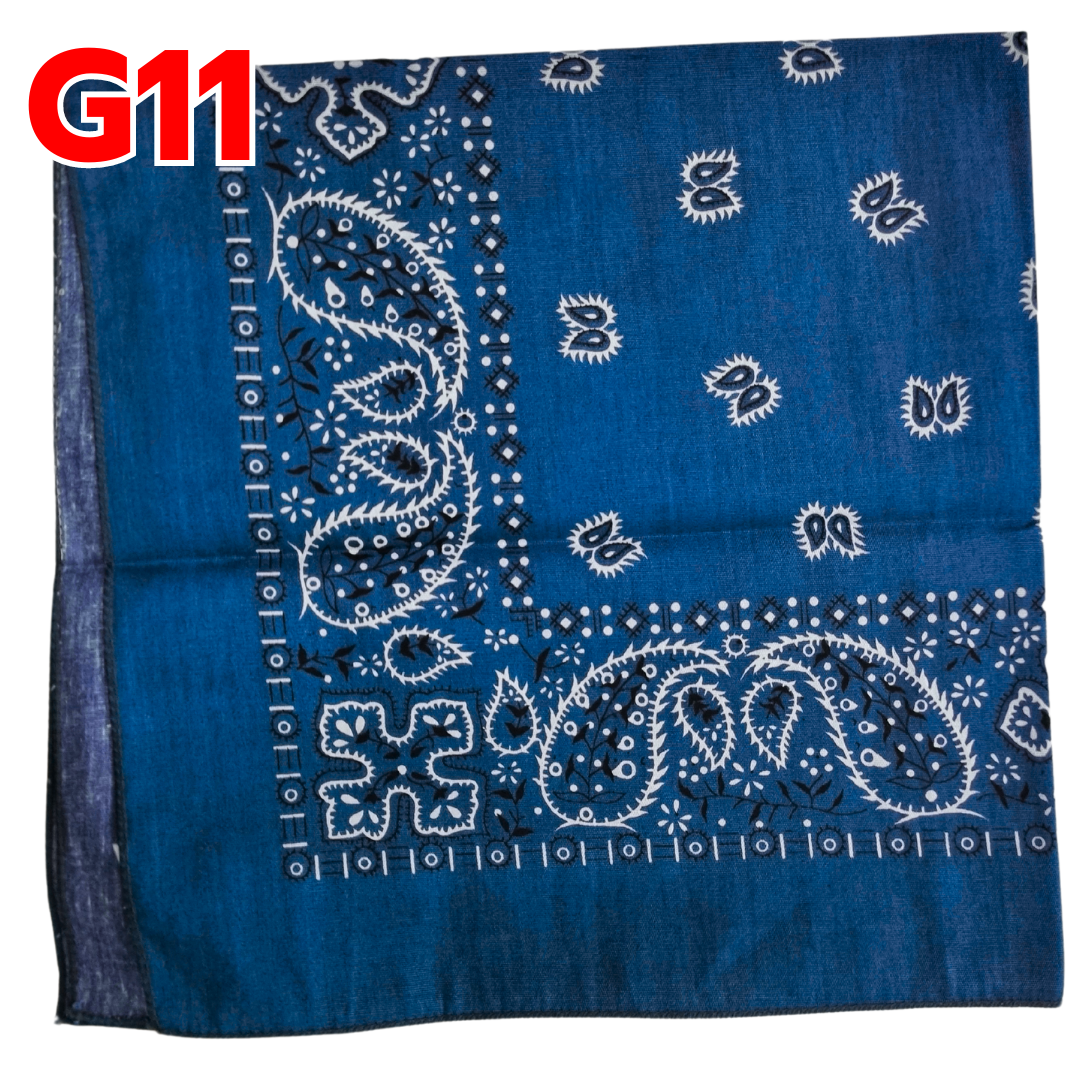 ผ้าเช็ดหน้า สีน้ำเงิน G11