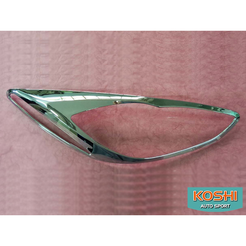 Mazda2 ปี 2009-14 ครอบไฟหน้า ชุบโครเมี่ยม ยี่ห้อ lekone (2ชิ้น)