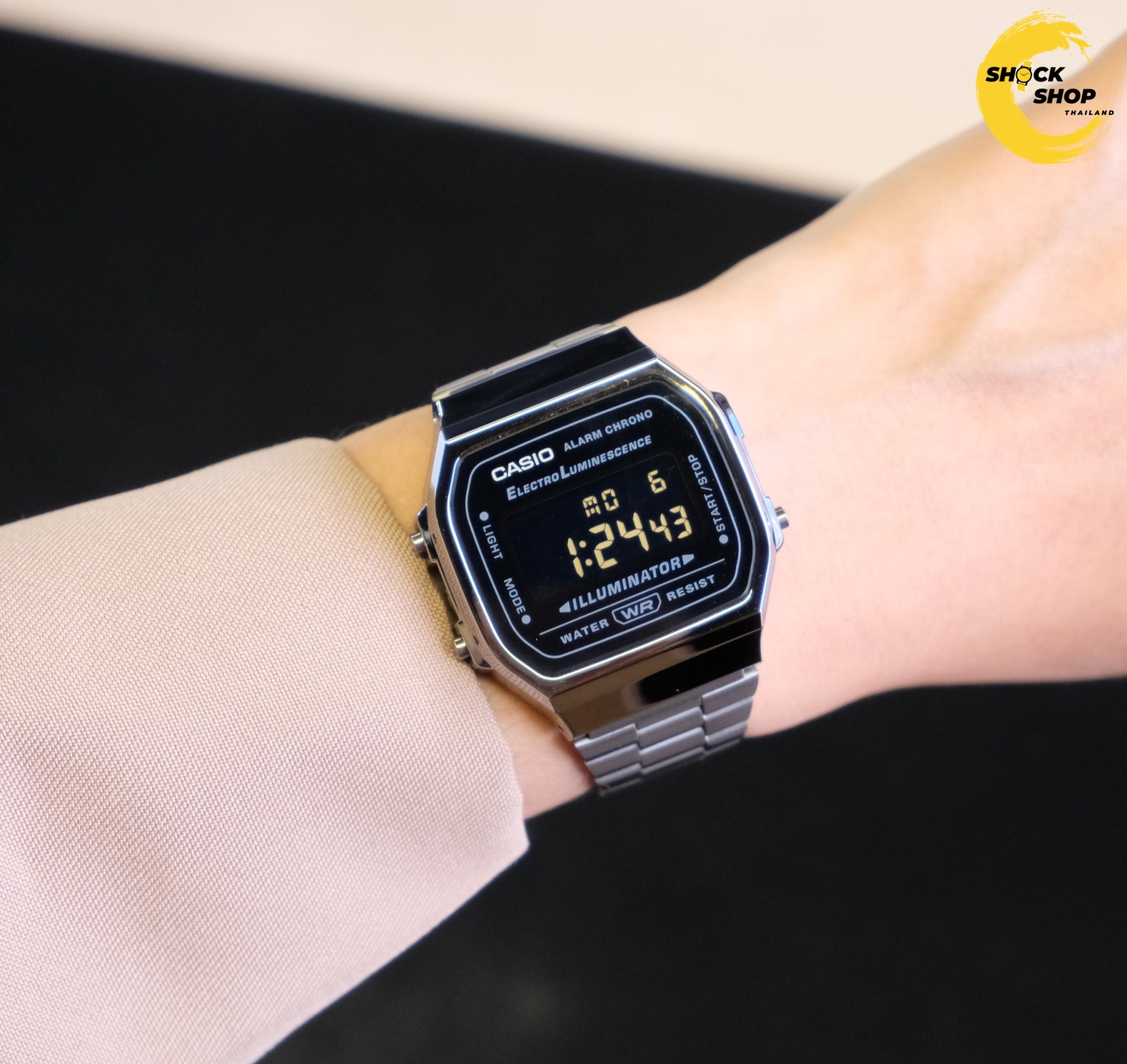 นาฬิกาข้อมือ Casio รุ่น A168WGG-1B คาสิโอ
