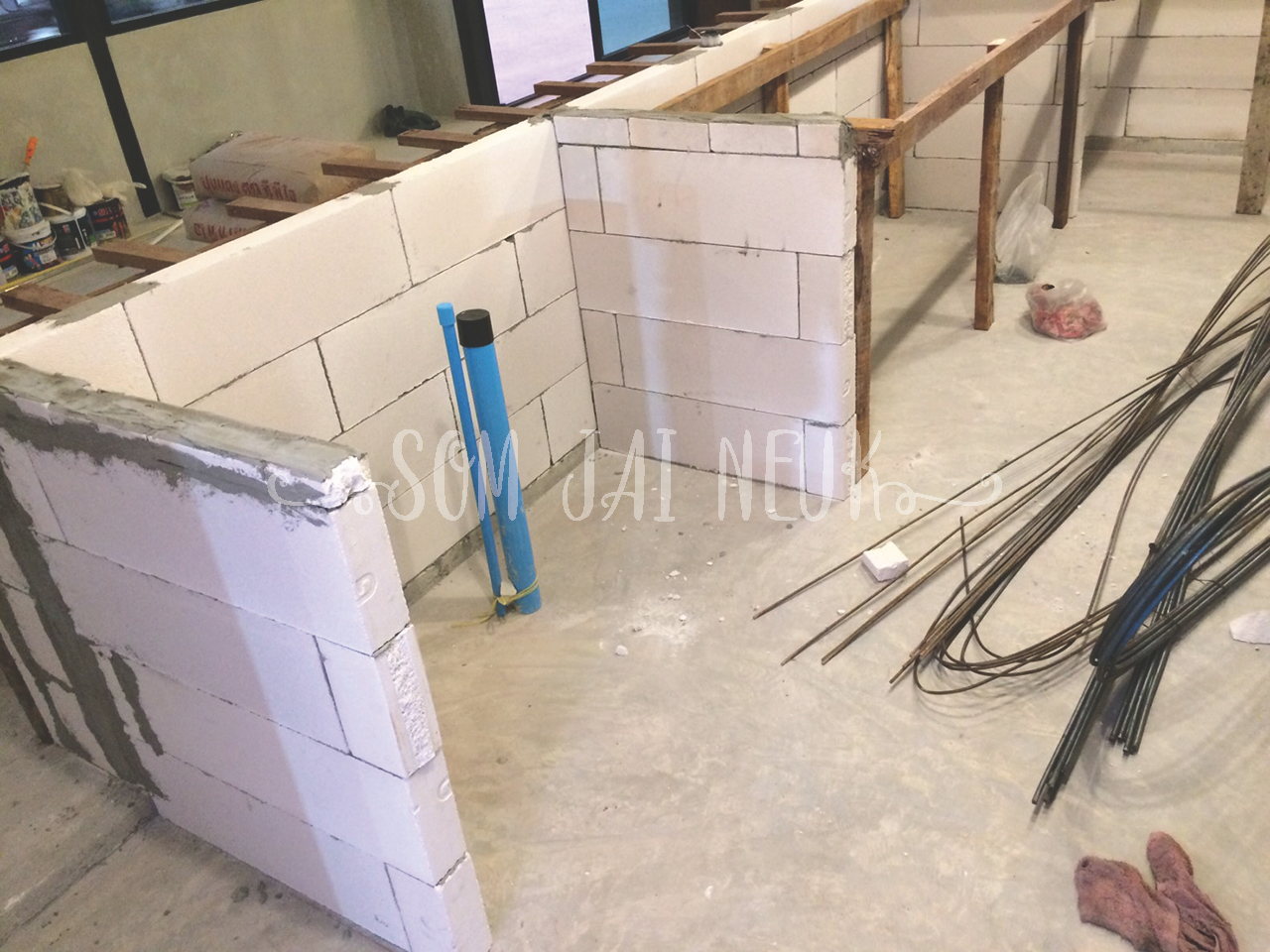 งานก่อเคาน์เตอร์บาร์ ร้าน Surf and Turf @Rama5