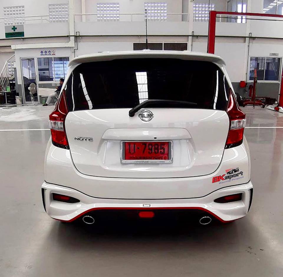 ชุดแต่ง Nissan Note 2018 By Bk2 ท่อคู่