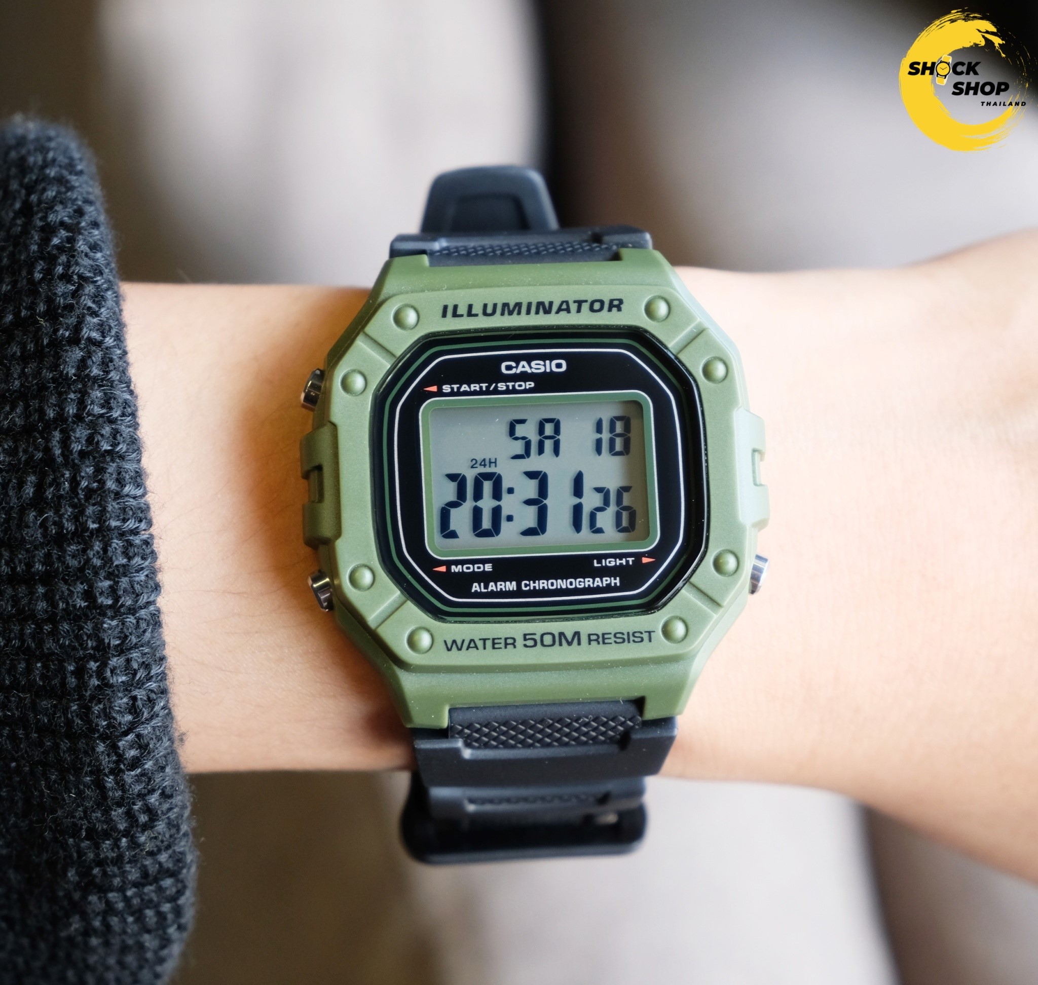 นาฬิกาข้อมือ Casio รุ่น W-218H-3AV คาสิโอ