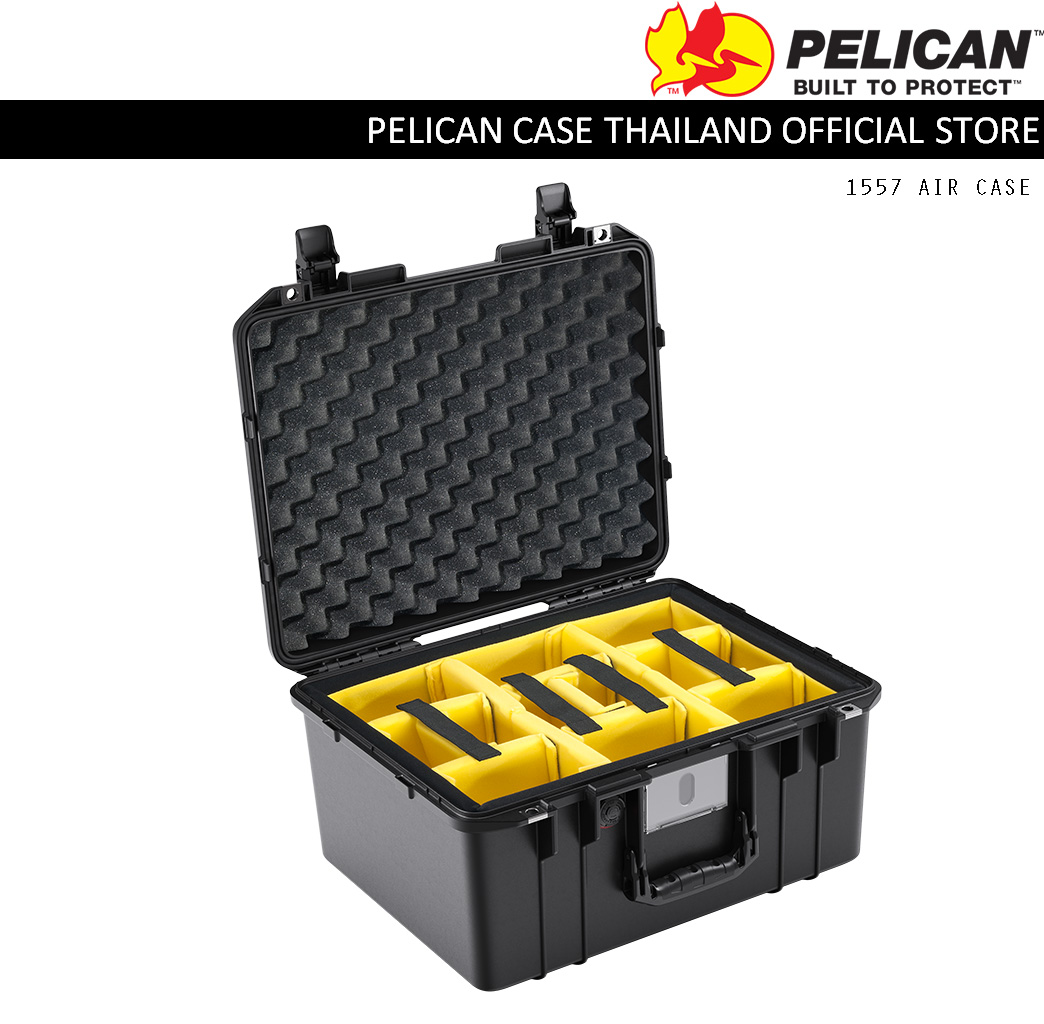 PELICAN 1557 AIR with Padded Divider - Black