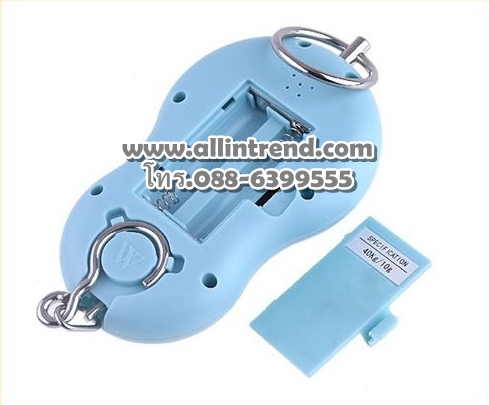เครื่องชั่งน้ำหนักดิจิตอลแบบพกพา สีฟ้า