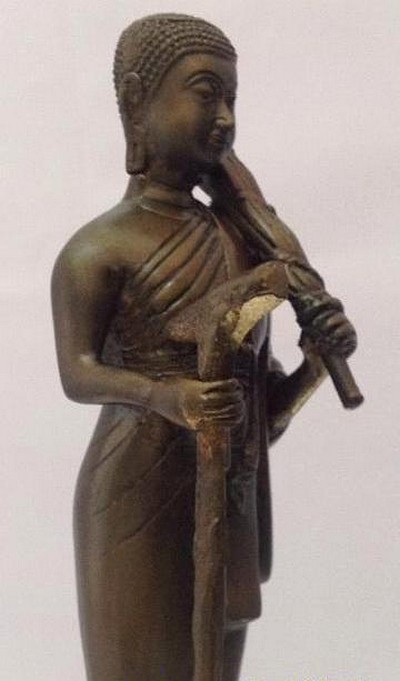 พระสีวลี ทองเหลือง รมดำ สูง 12 นิ้ว