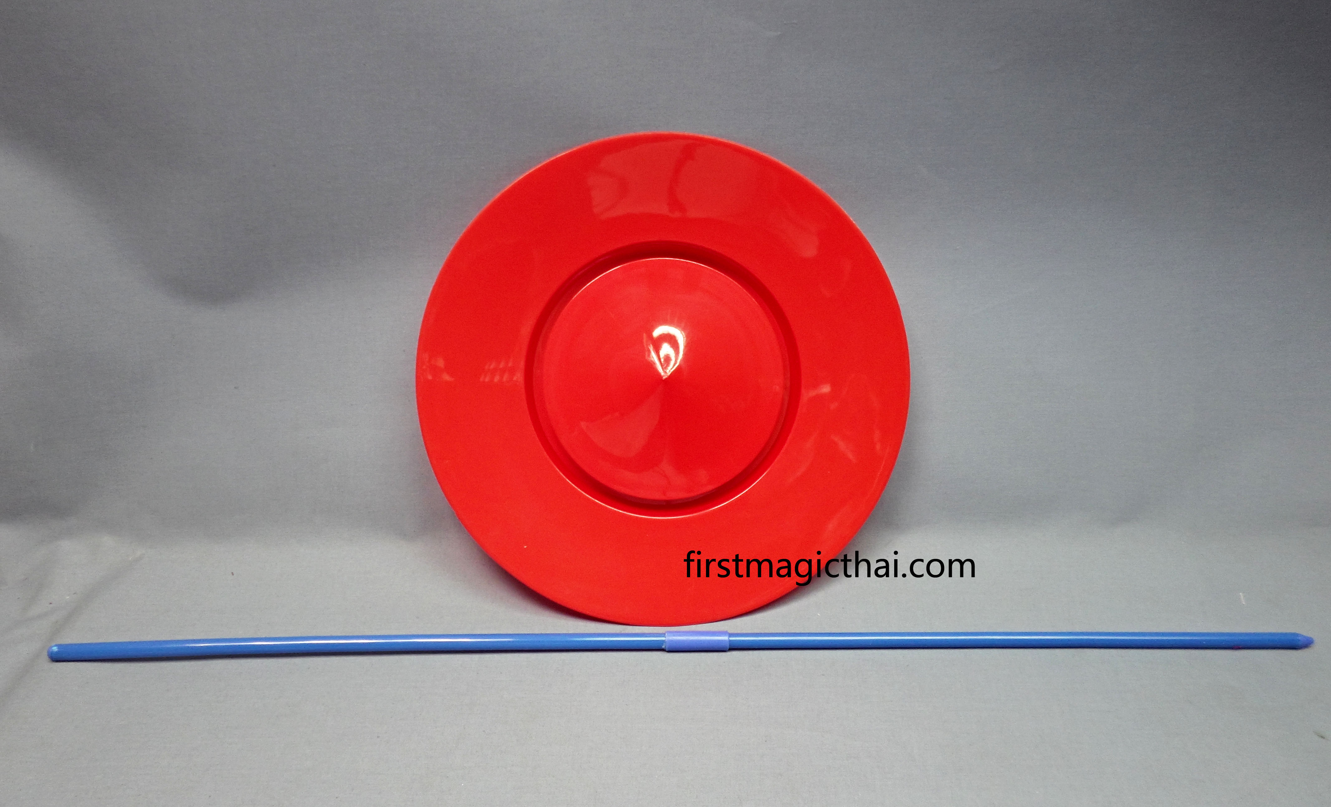 จานกายกรรม รุ่น10นิ้ว สีแดง / Plate spinning 10inch