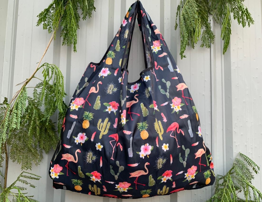 ถุงผ้าพับได้ ใบใหญ่ Shopping Bag