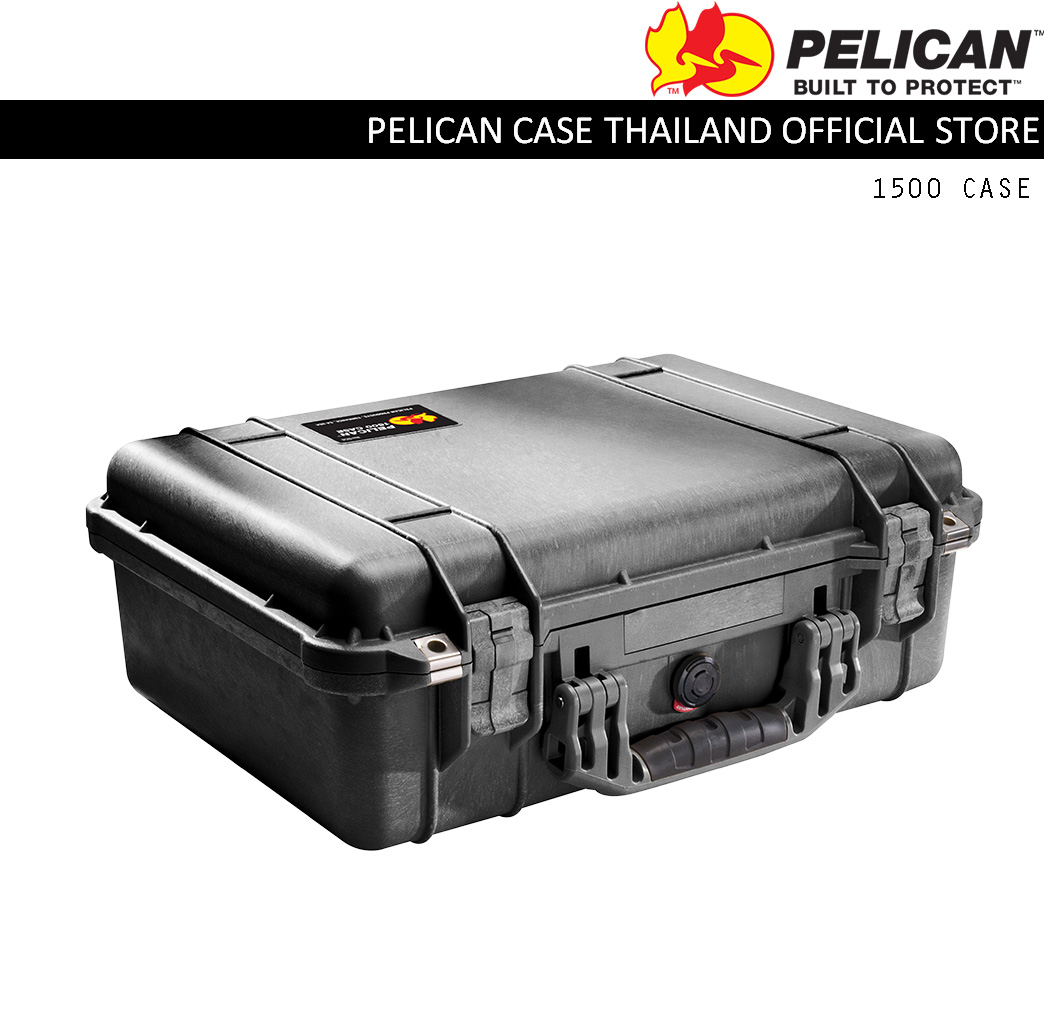 PELICAN 1500 CASE WITH FOAM - BLACK