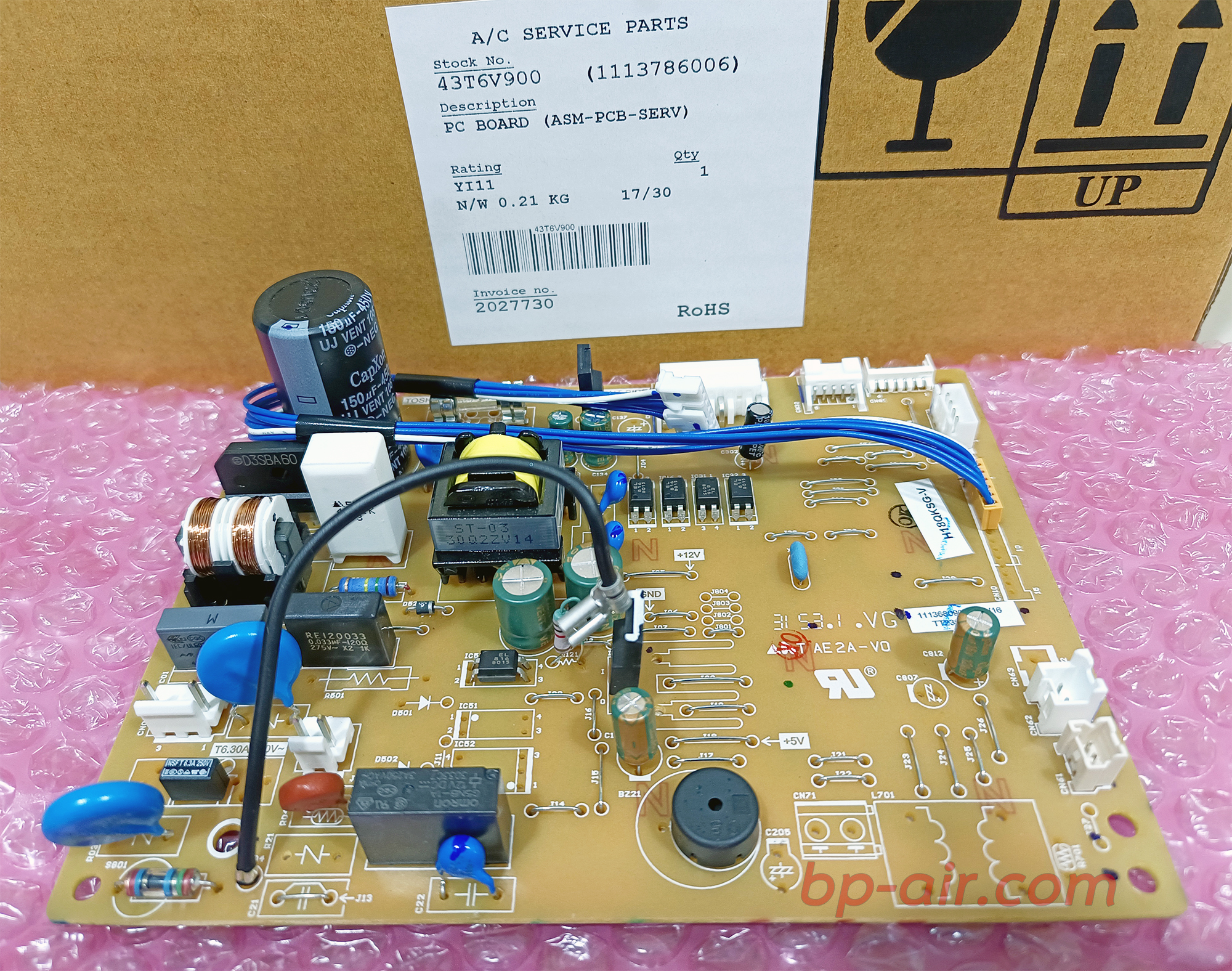 แผงบอร์ดคอยล์เย็น 42TSGS018-703