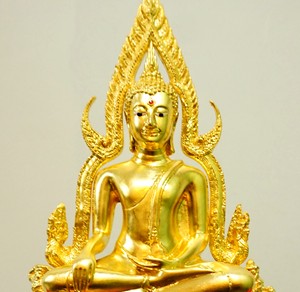 พระพุทธชินราช ปิดทองแท้ ฐานสูง หน้าตัก5 นิ้ว