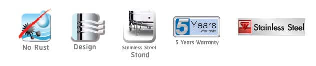 คุณสมบัติมาตรฐานของแท้งค์น้ำสแตนเลส ตราเพชร by moderntank LOGO